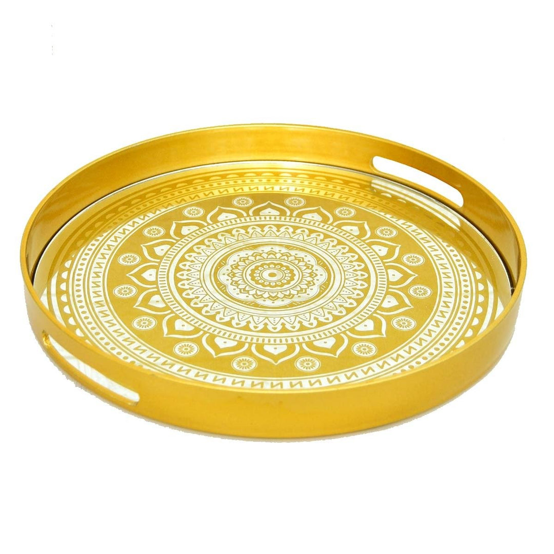 Metallic Decoration Serving Tray | Home Décor | Waseeh Pakistan