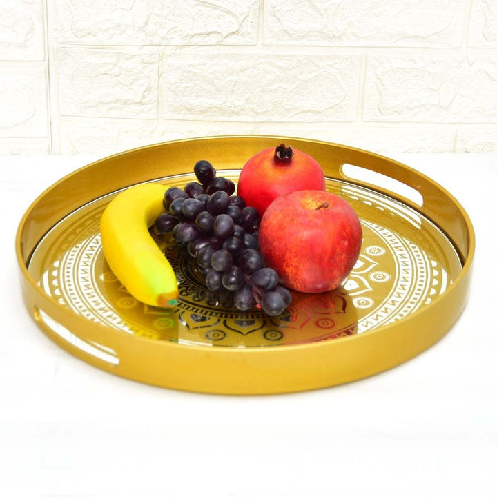 Metallic Decoration Serving Tray | Home Décor | Waseeh Pakistan