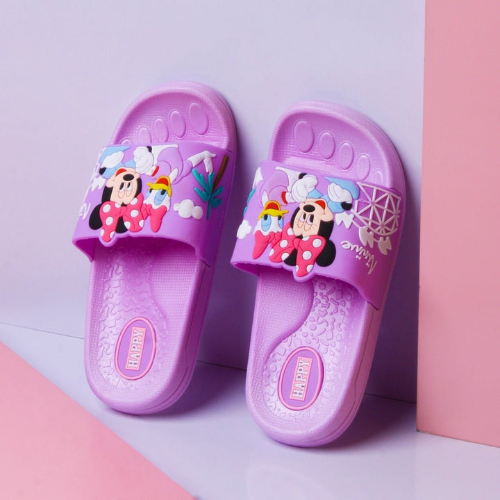 Mickey &amp; Chik Kids Slippers (Purple) | Not Sale FB | Waseeh Pakistan