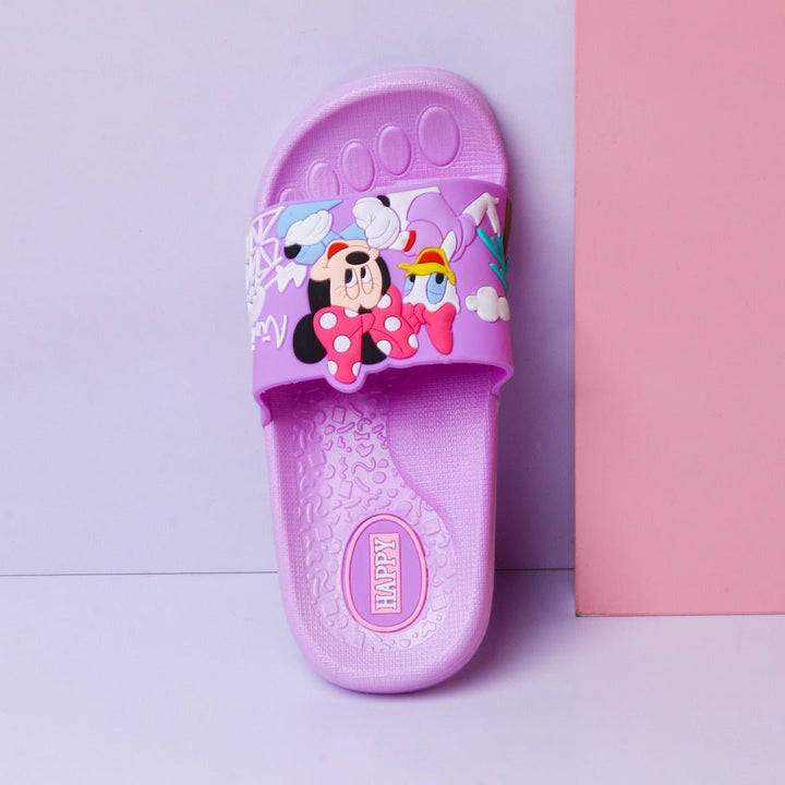 Mickey &amp; Chik Kids Slippers (Purple) | Not Sale FB | Waseeh Pakistan