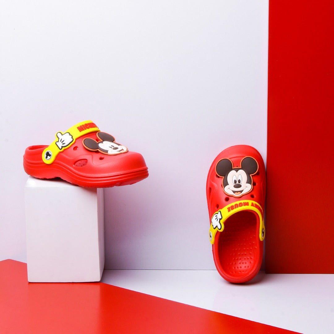 Mickey Mouse Kids Slippers (Red) | Fashion Point | Waseeh Pakistan