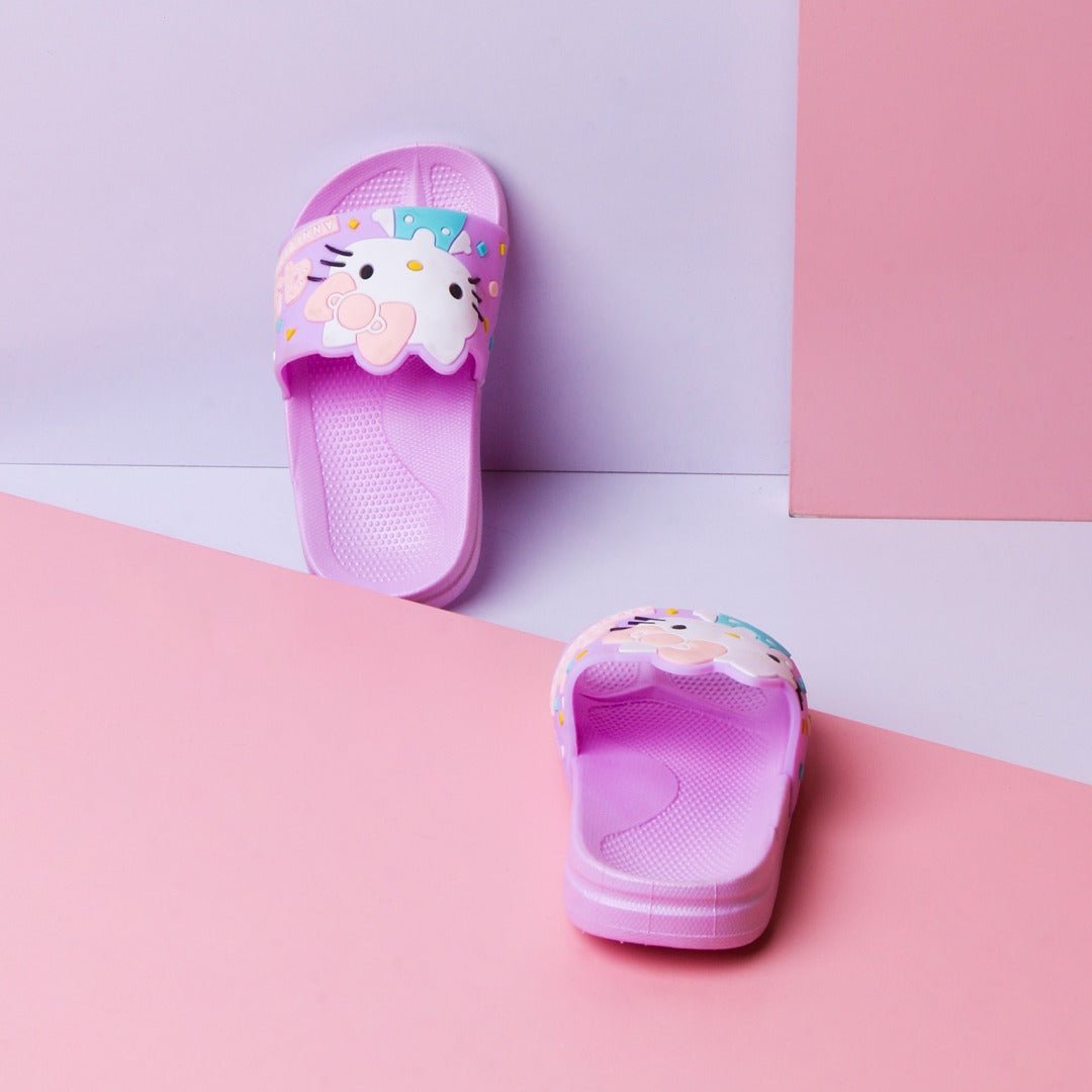 Mini Hello Kitty Kids Slippers (Purple) | Fashion Point | Waseeh Pakistan