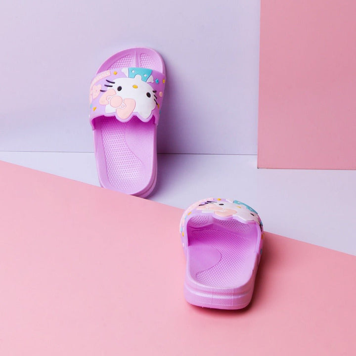 Mini Hello Kitty Kids Slippers (Purple) | Fashion Point | Waseeh Pakistan