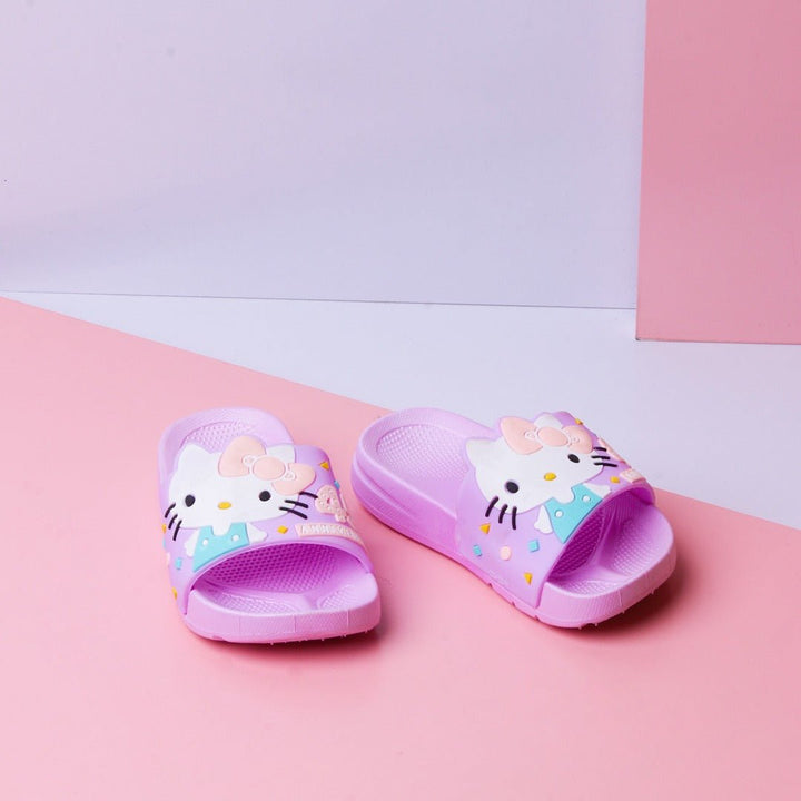 Mini Hello Kitty Kids Slippers (Purple) | Fashion Point | Waseeh Pakistan