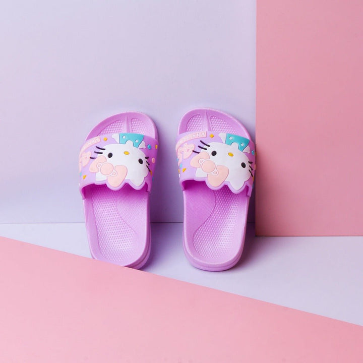 Mini Hello Kitty Kids Slippers (Purple) | Fashion Point | Waseeh Pakistan