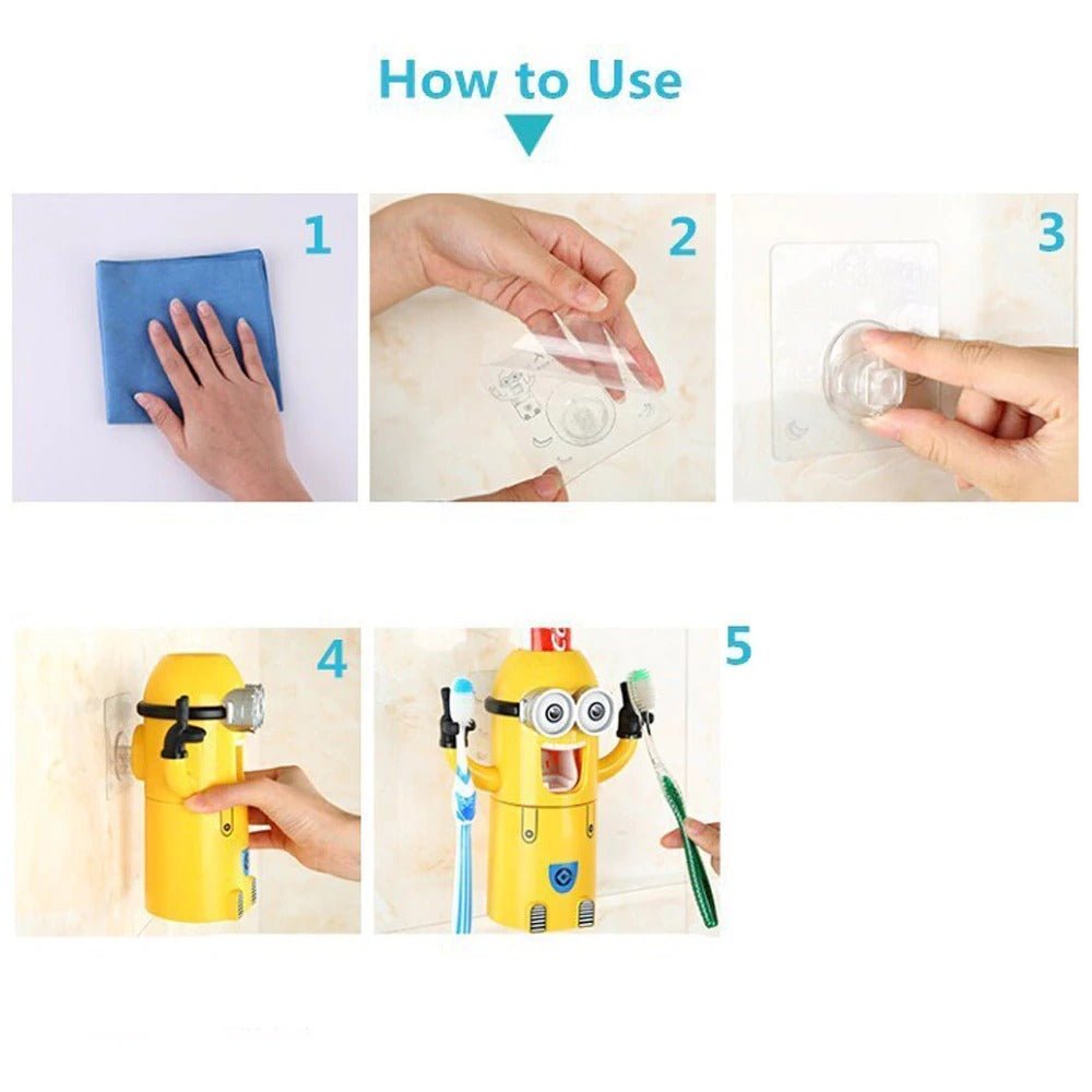 Minion Toothpaste | Toothbrush Organizer | Home Décor | Waseeh Pakistan
