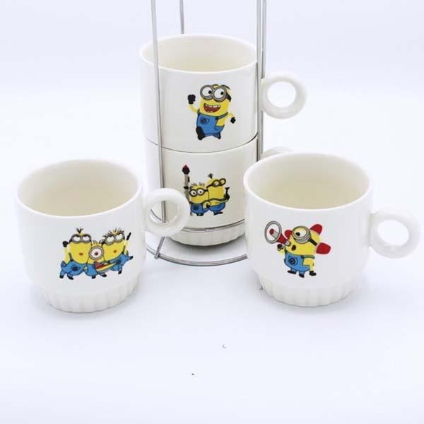 Minions Coffee Mugs (4 Pcs) | kitchen item | Waseeh Pakistan