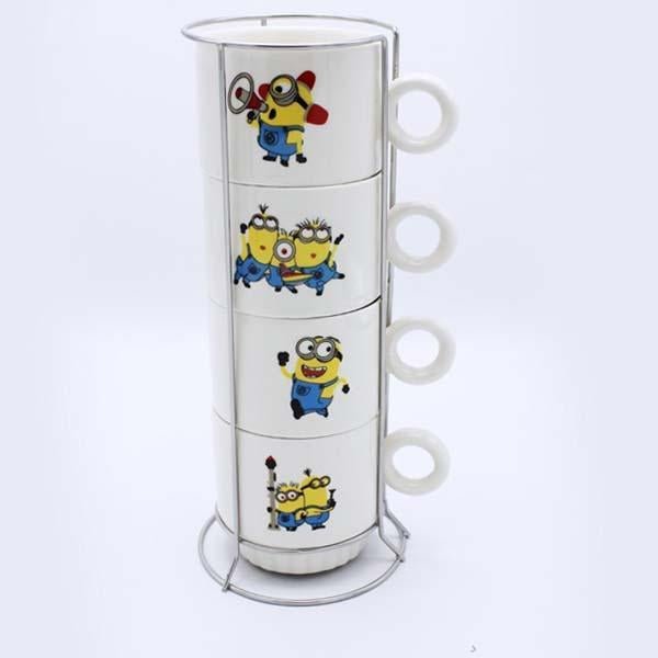 Minions Coffee Mugs (4 Pcs) | kitchen item | Waseeh Pakistan