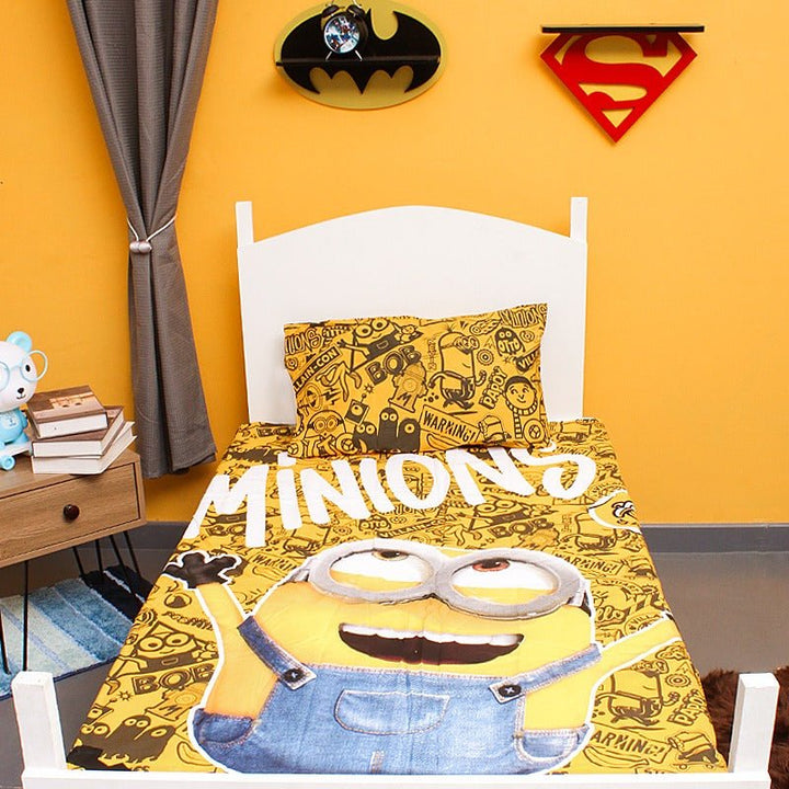 Minions Signs of Joy Bedsheet | Home Décor | Waseeh Pakistan