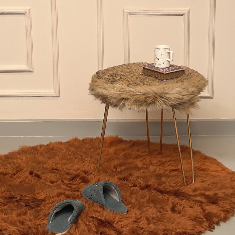 Modern Faux Fur Foot Rest Stool | Furniture | Waseeh Pakistan