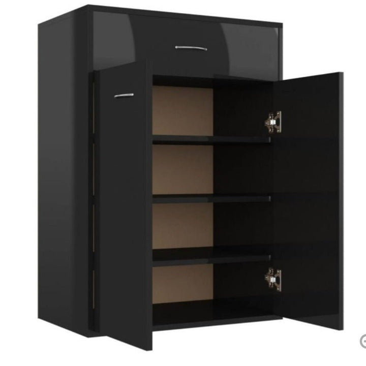 Modern Glossy Shoe Cabinet Organizer Rack | Furniture | Waseeh Pakistan