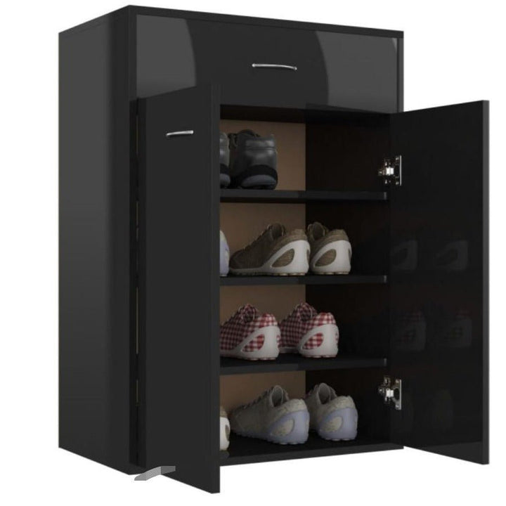 Modern Glossy Shoe Cabinet Organizer Rack | Furniture | Waseeh Pakistan
