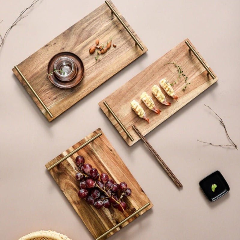 Monticarlo Kitchen Solid Wood Snack Tea Guest Kitchen Serving Tray | Not Sale FB | Waseeh Pakistan