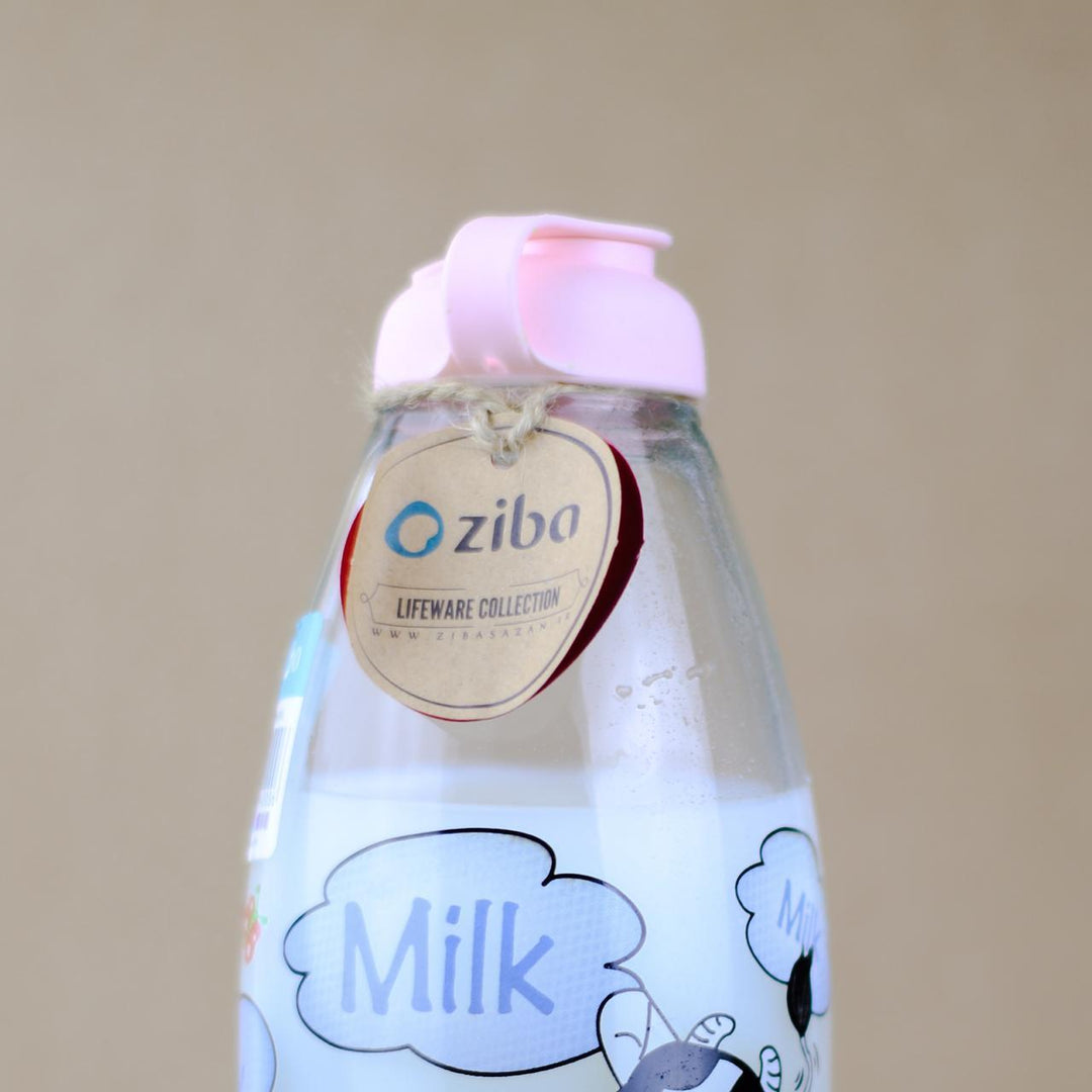 Moo Milk glass bottle | kitchen item | Waseeh Pakistan