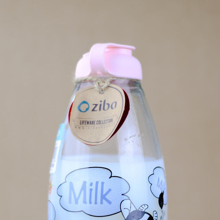 Moo Milk glass bottle | kitchen item | Waseeh Pakistan