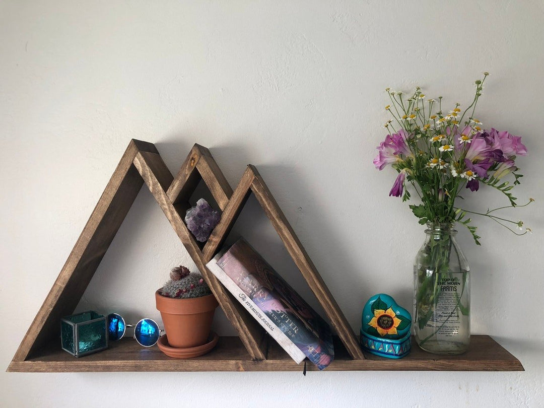 Mountain Theme Living Bed Drawing Room Floating Shelve Decor | Furniture | Waseeh Pakistan