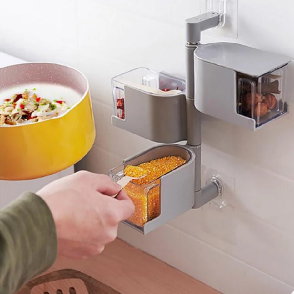 Mounted Spice Salt Pepper Rack | kitchen item | Waseeh Pakistan