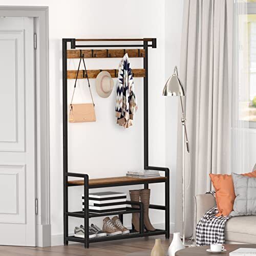 Mr. IronStone Entryway Living Lounge Bedroom Coat Hanging Shoes Organizer Storage Rack | Furniture | Waseeh Pakistan