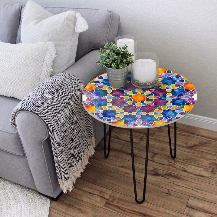 Muddle Flare Living Lounge Center Side Hairpin Table | Furniture | Waseeh Pakistan