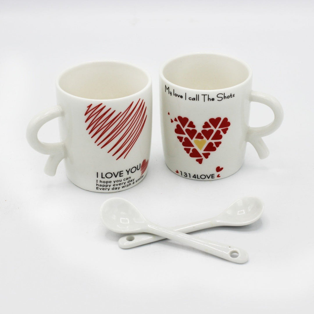 Mug Pair - I Love You - Small | kitchen item | Waseeh Pakistan