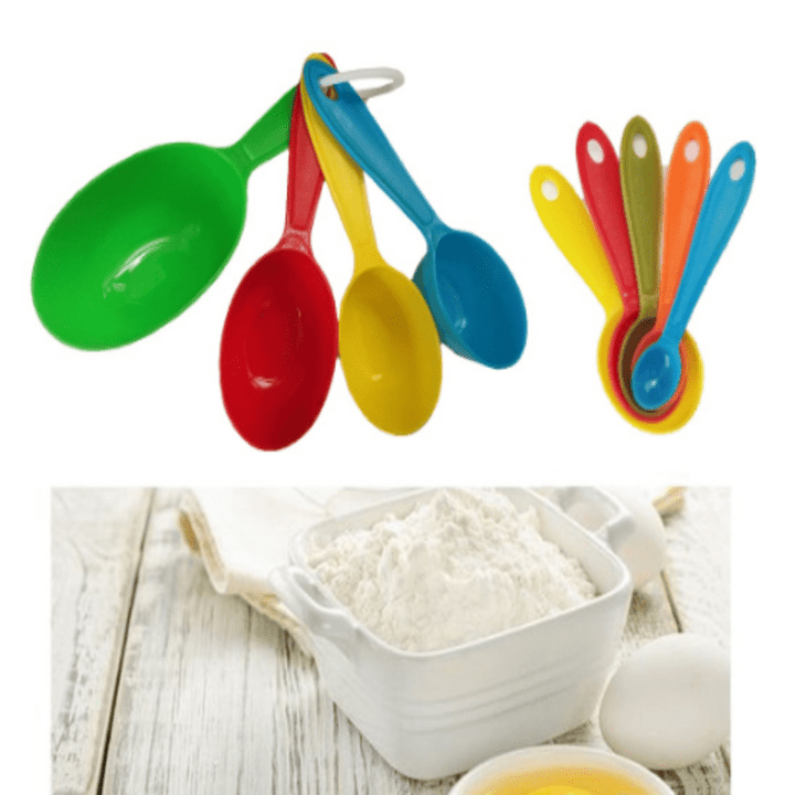Multi-Colored Measuring Cups and Spoons (9 pcs) | kitchen item | Waseeh Pakistan