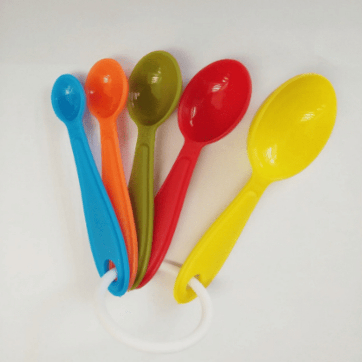 Multi-Colored Measuring Cups and Spoons (9 pcs) | kitchen item | Waseeh Pakistan