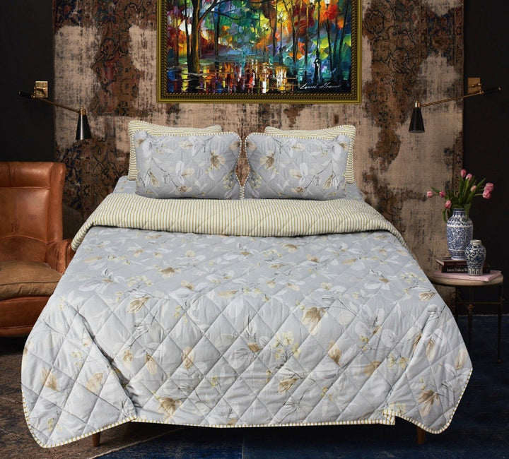 Multi Floral - Bed Spread Set - 6 Pieces | Home Décor | Waseeh Pakistan