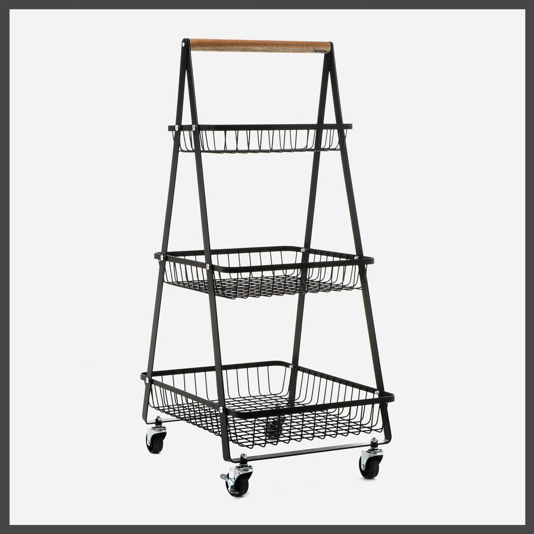Multi-Function Mobile Trolley Cart (3-Tier) | Furniture | Waseeh Pakistan