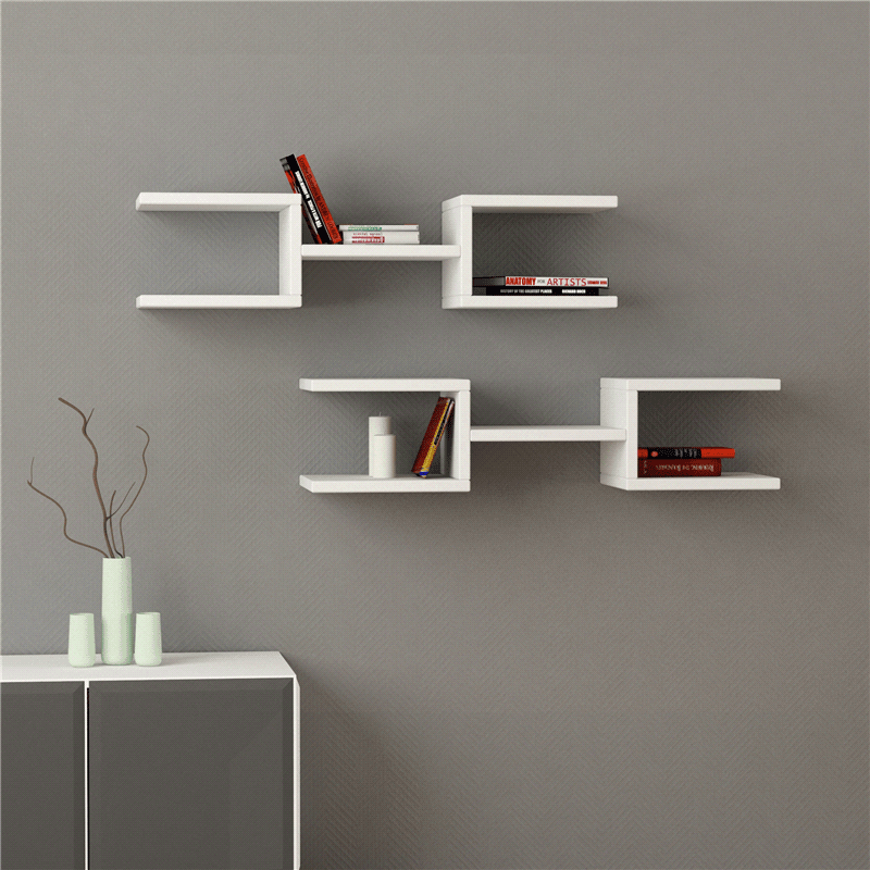 Multi Hype Living Lounge Drawing Room Floating Shelve Decor (Set of 2) | Furniture | Waseeh Pakistan