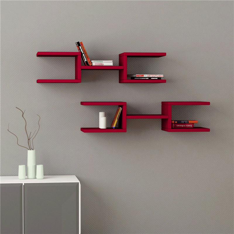 Multi Hype Living Lounge Drawing Room Floating Shelve Decor (Set of 2) | Furniture | Waseeh Pakistan