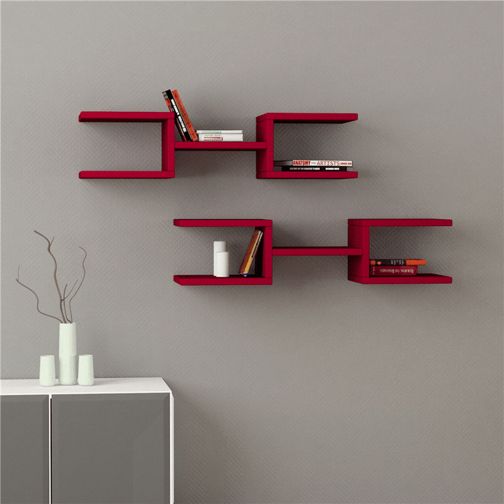 Multi Hype Living Lounge Drawing Room Floating Shelve Decor (Set of 2) | Furniture | Waseeh Pakistan