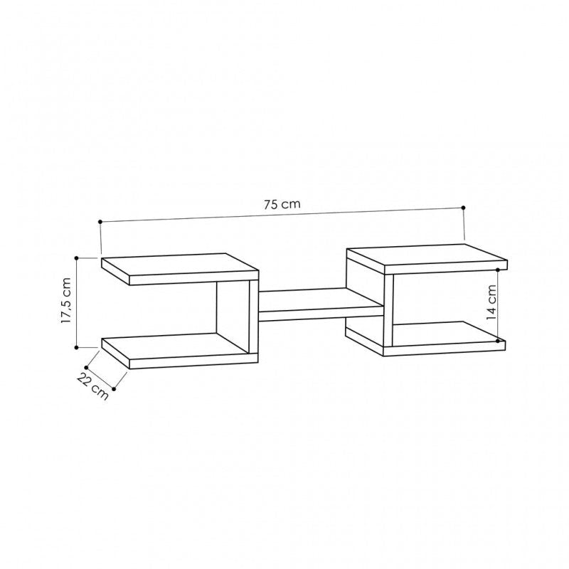 Multi Hype Living Lounge Drawing Room Floating Shelve Decor (Set of 2) | Furniture | Waseeh Pakistan