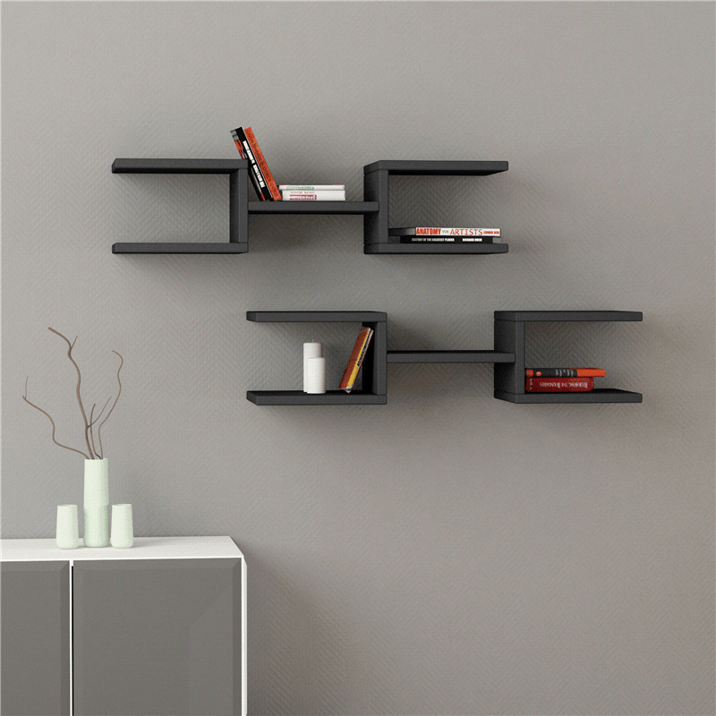 Multi Hype Living Lounge Drawing Room Floating Shelve Decor (Set of 2) | Furniture | Waseeh Pakistan