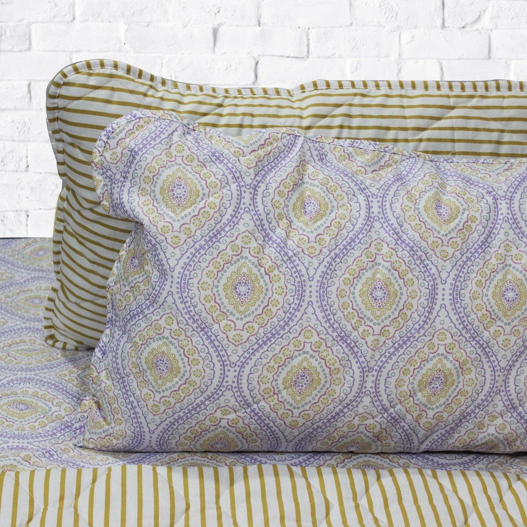 Multi Metric - Cotton Bed Spread Set - 6 pc | Home Décor | Waseeh Pakistan