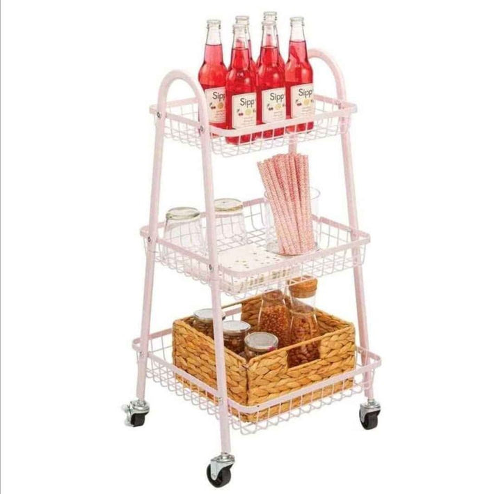 Muscular Stainless Steel Tray (3 Tier) | Furniture | Waseeh Pakistan