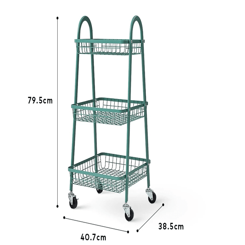 Muscular Stainless Steel Tray (3 Tier) | Furniture | Waseeh Pakistan