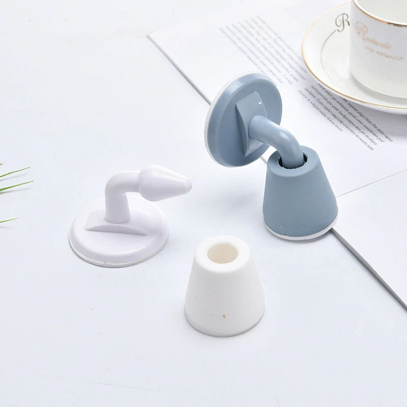Non-punch Silicone Door Stopper (Pack of 2) - waseeh.com