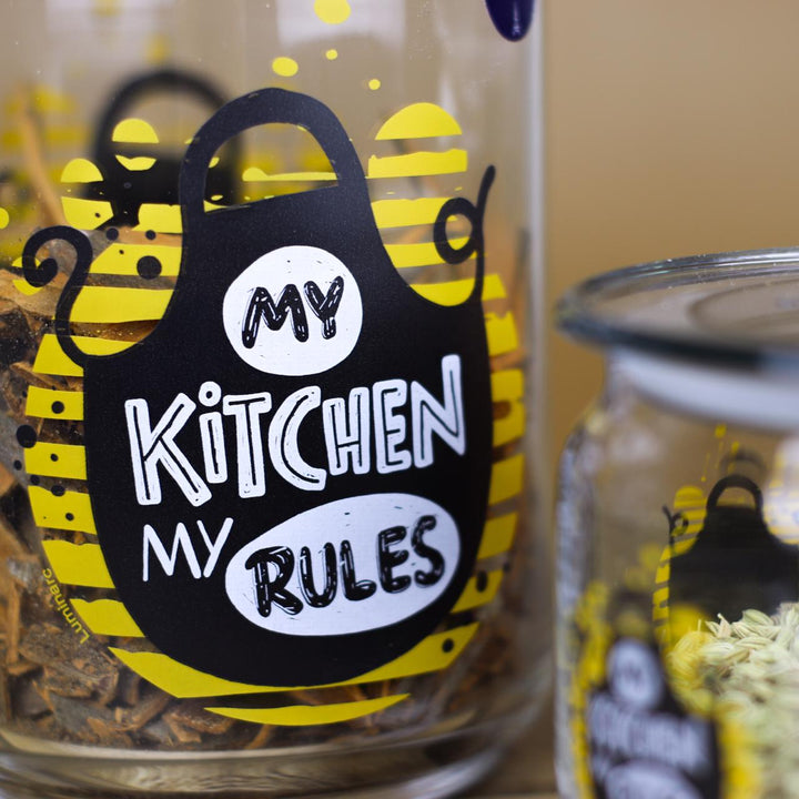My Kitchen Rules 3pcs Jars | kitchen item | Waseeh Pakistan