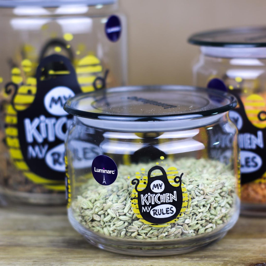 My Kitchen Rules 3pcs Jars | kitchen item | Waseeh Pakistan