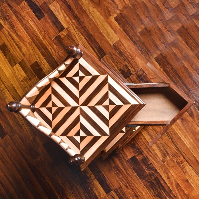 Mystery Corner Shelf Stand (Shisham) | Furniture | Waseeh Pakistan