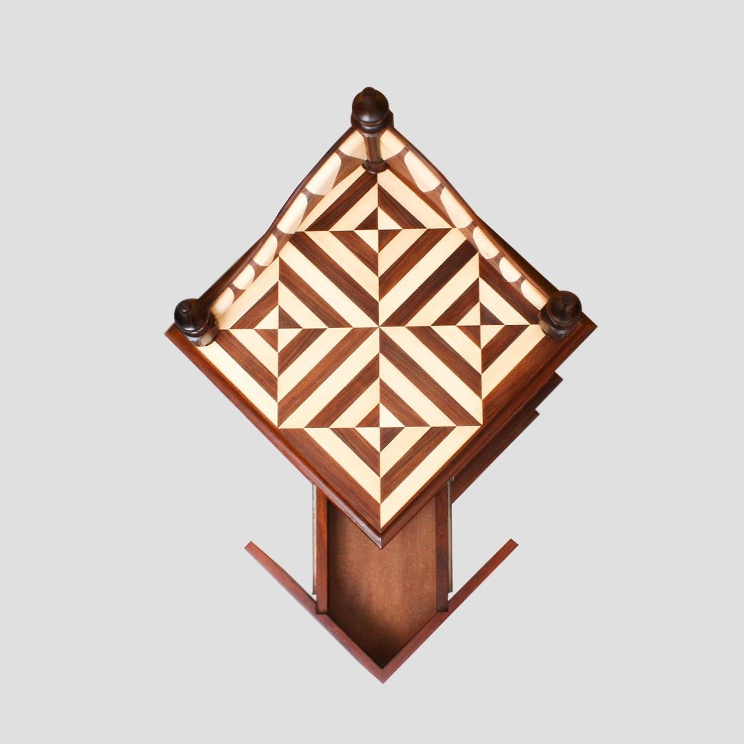 Mystery Corner Shelf Stand (Shisham) | Furniture | Waseeh Pakistan