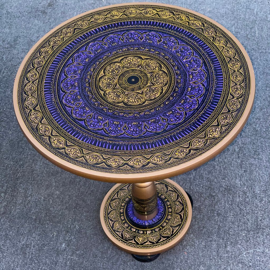 Nakshi Art Wooden Table | Wooden Handy Crafts | Waseeh Pakistan