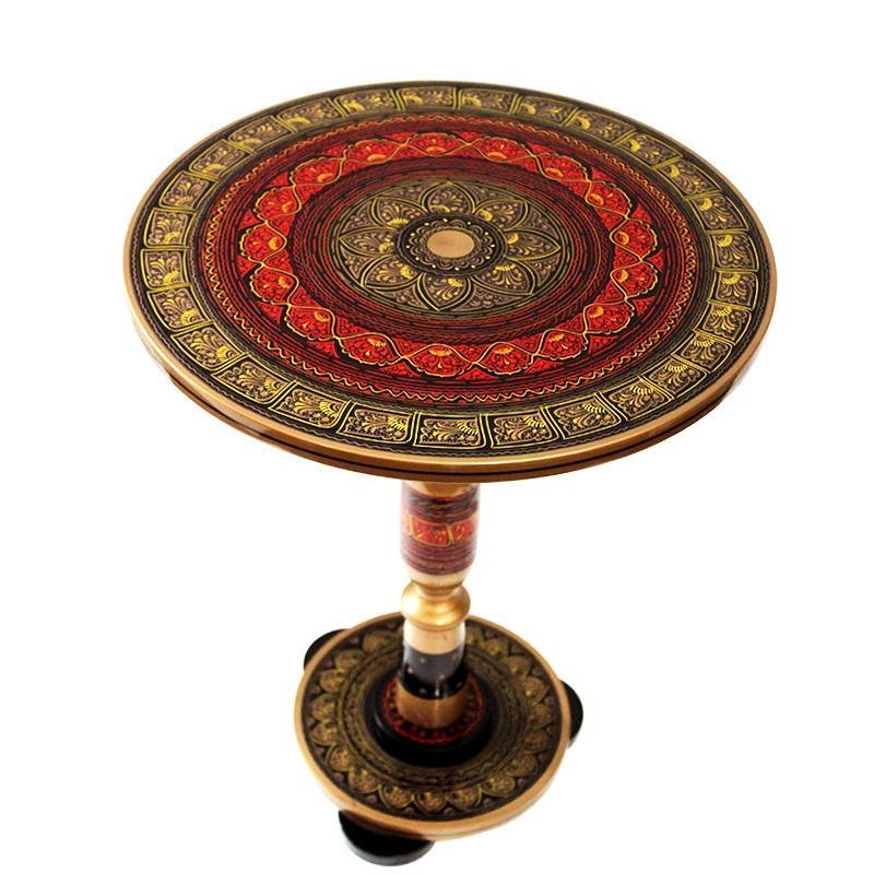 Nakshi Art Wooden Table | Wooden Handy Crafts | Waseeh Pakistan