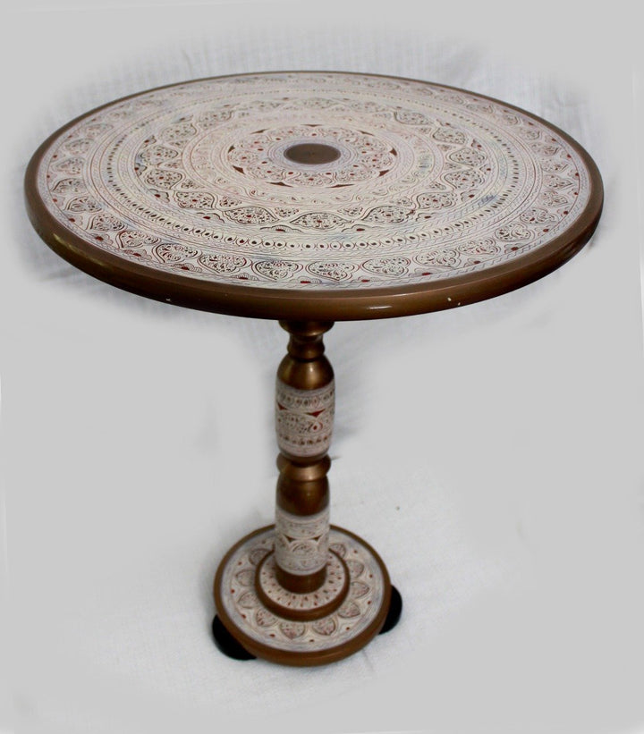 Nakshi Art Wooden Table | Wooden Handy Crafts | Waseeh Pakistan