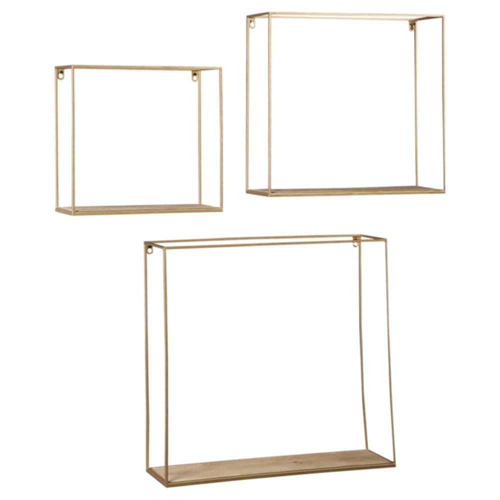 Nested Metal Wall Mounted Square Frames with Shelves | Home Décor | Waseeh Pakistan