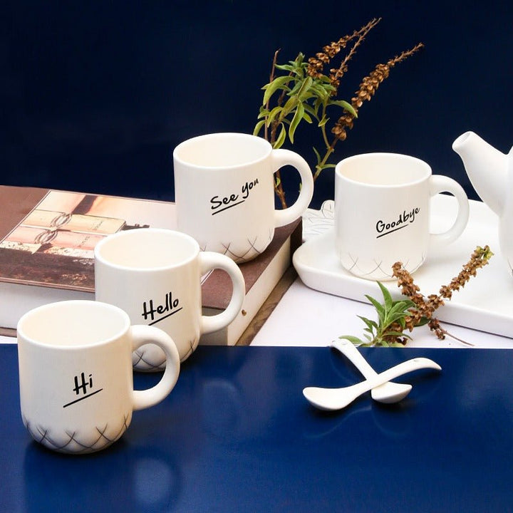 "Nice to Meet You" Cup set | kitchen item | Waseeh Pakistan