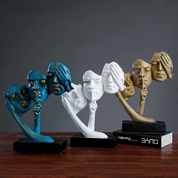 No Evil Sculpture Decor | Home Décor | Waseeh Pakistan