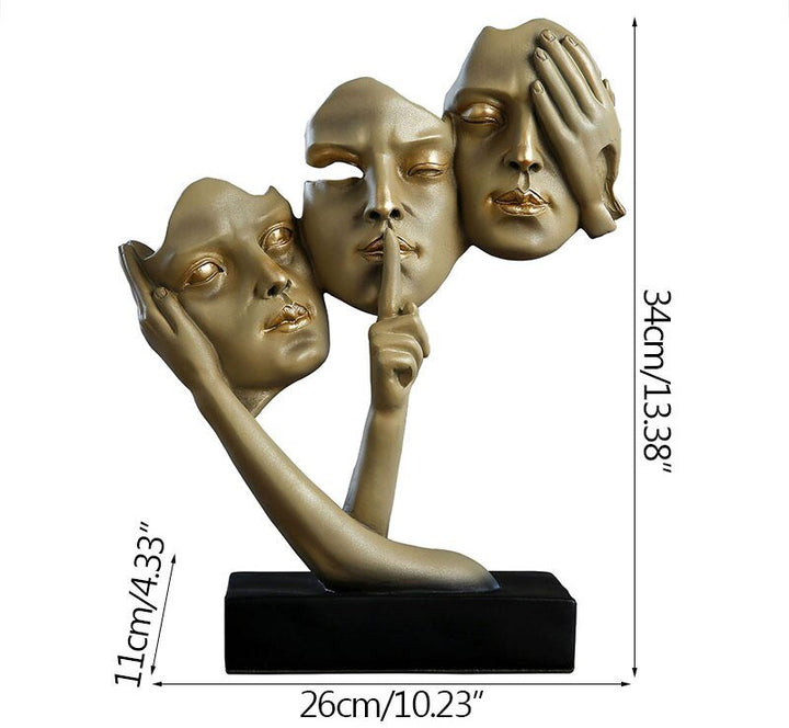 No Evil Sculpture Decor | Home Décor | Waseeh Pakistan