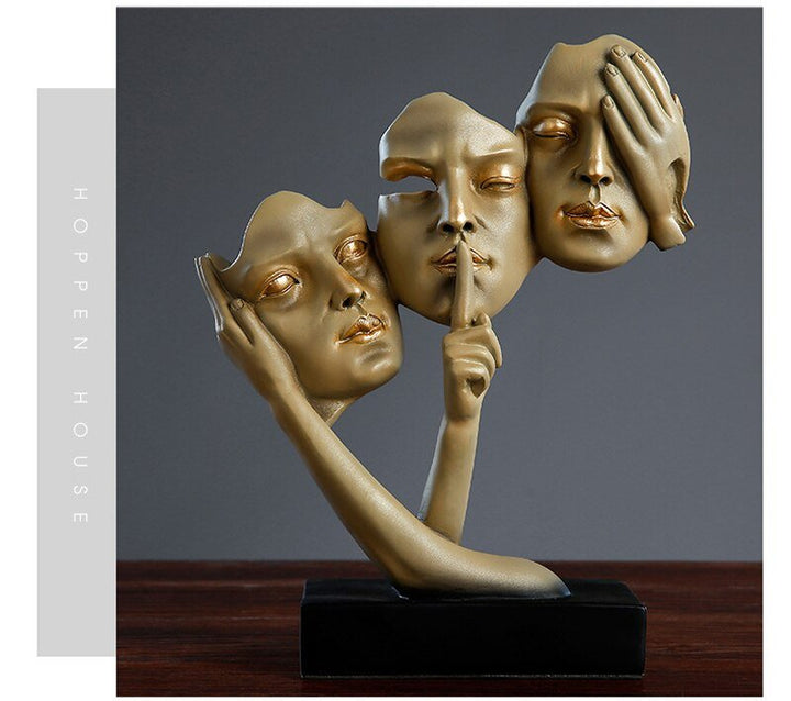 No Evil Sculpture Decor | Home Décor | Waseeh Pakistan
