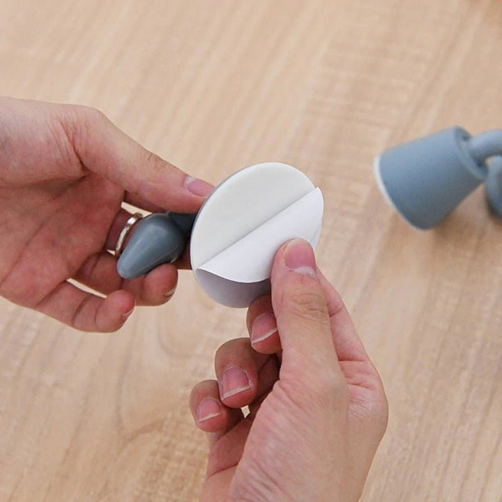 Non-punch Silicone Door Stopper (Pack of 2) | Mix &amp; Match | Waseeh Pakistan